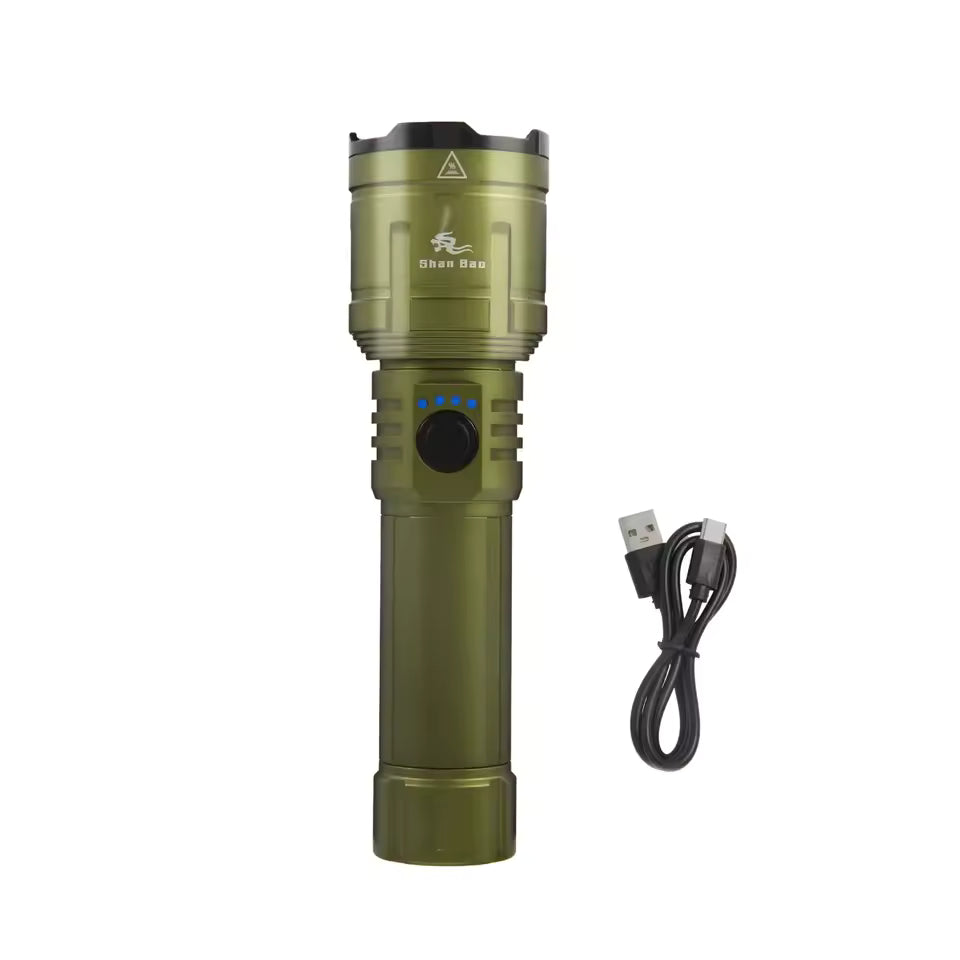 Kraftfull Zoombar Ficklampa