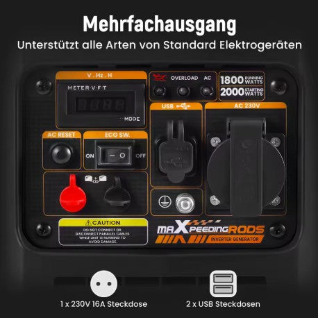 2000W bensindriven Invertergenerator – Tyst, kompakt & pålitlig kraft var du än är