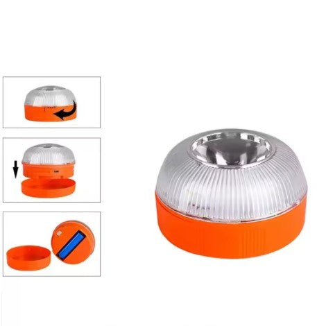 🚨 USB-uppladdningsbar Nödsignallampa för bil – magnetisk & vattentålig