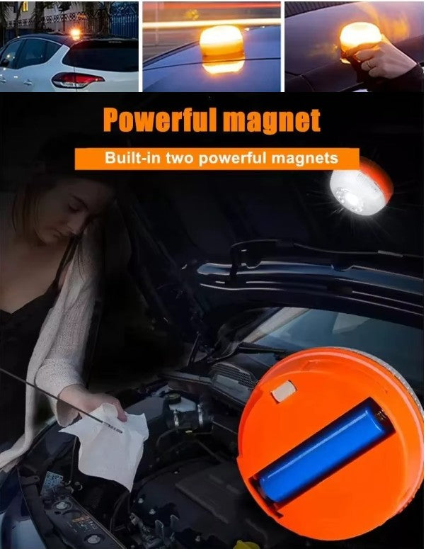 đš USB-uppladdningsbar Nödsignallampa för bil â magnetisk & vattentĂ„lig