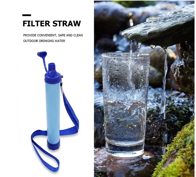 Portable Water Filter Straw – Bärbart Vattenfilter för Camping & Krisberedskap