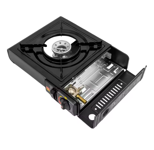 Camping Gas Stove – Portabel Kassettbrännare med Automatisk Tändning