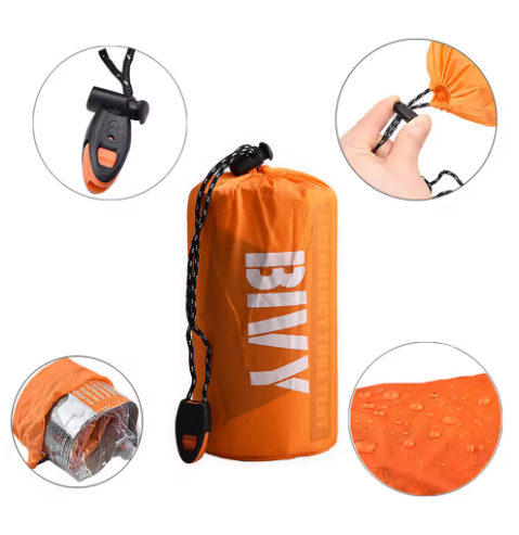 Nödtält för 2 personer – Vattentätt & Värmereflekterande Överlevnadstält