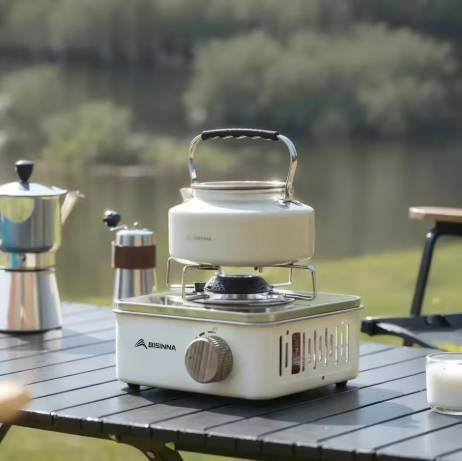 Campinggasspis 2800W – Portabel Kassettbrännare med Justerbar Låga & Bärväska