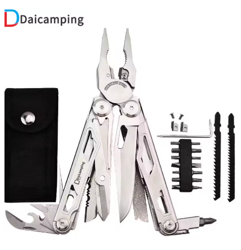 Daicamping DL30 Multitool – 21-i-1 Fällbart Multiverktyg i Rostfritt Stål