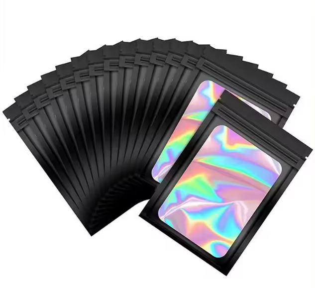 50-pack Förvaringspåsar – Återförslutningsbara Mylarpåsar (9×16 cm)