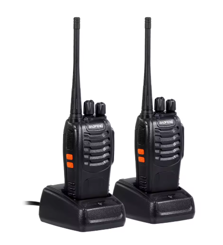 BAOFENG – Professionell Walkie Talkie (2-pack, upp till 10 km räckvidd)