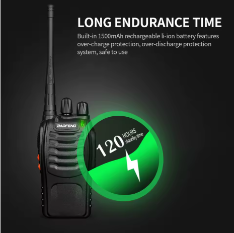 BAOFENG – Professionell Walkie Talkie (2-pack, upp till 10 km räckvidd)