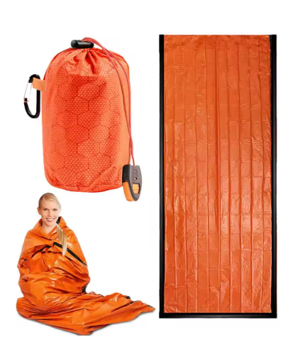 Nödtält för 2 Personer – Vind- & Vattentätt Survival Shelter med Nödsignal & Dragsnöre