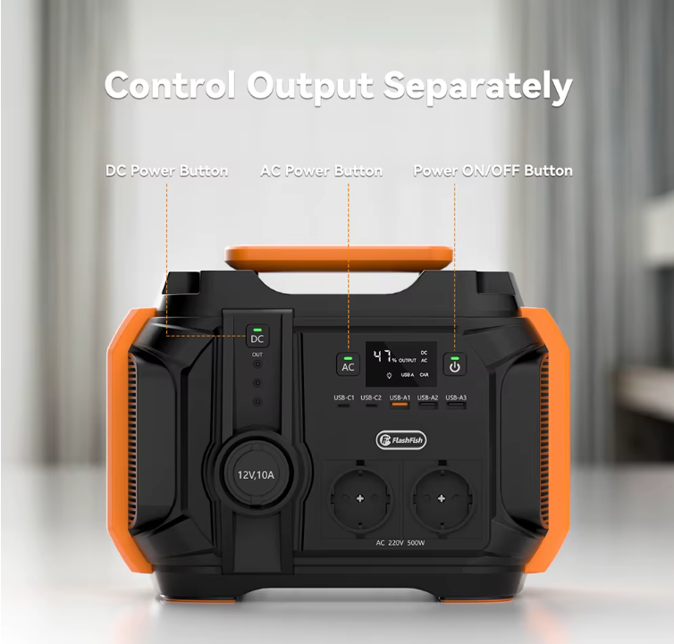 Solgenerator 540Wh – Komplett Set med Power Station & Solpanel