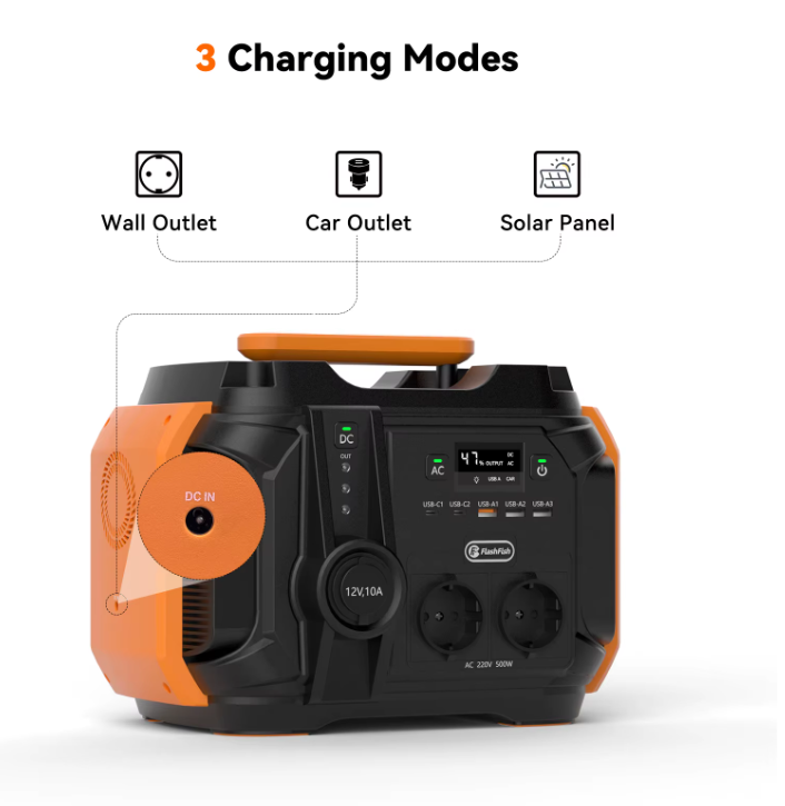 Solgenerator 540Wh – Komplett Set med Power Station & Solpanel