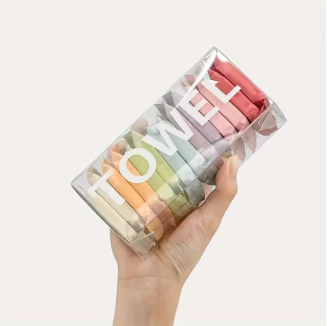 14-Pack Komprimerade Ansiktshanddukar i 100% Bomull – Hygieniska, Mjuka & Perfekta för Resa och Kriskit