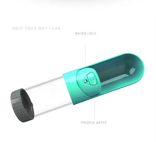 Portabel Vattenflaska för Hundar – 300 ml Reseflaska med Fyllningsfunktion