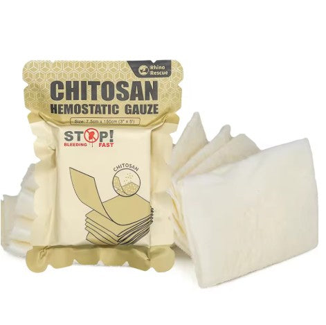 Rhino Rescue – Hemostatisk Gasbinda med Chitosan (snabb blödningskontroll)