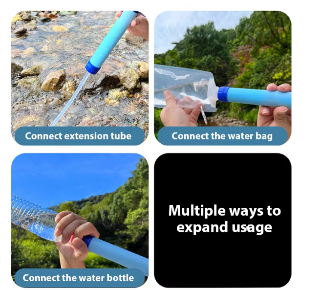 Portable Water Filter Straw – Bärbart Vattenfilter för Camping & Krisberedskap