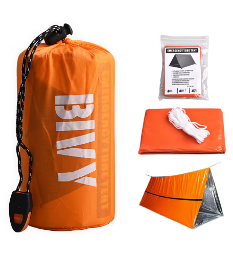 Nödtält för 2 personer – Vattentätt & Värmereflekterande Överlevnadstält
