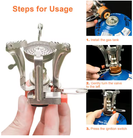 Ultralätt Campingkök 3000W – Fällbar Gasbrännare