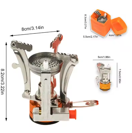 Ultralätt Campingkök 3000W – Fällbar Gasbrännare