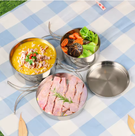 Rostfritt Campingkök – Hållbart & Ultralätt Kokkärl för Friluftsliv