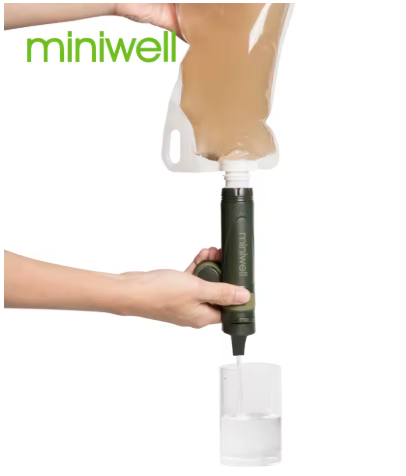 Miniwell L600 – Portabel Vattenrenare för Friluftsliv & Krisberedskap (0,05 mikron)
