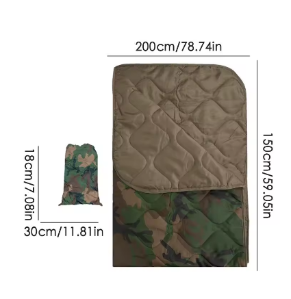 Varm & Vattentålig Campingfilt – Lätt, Packbar & Perfekt för Kallt Väder