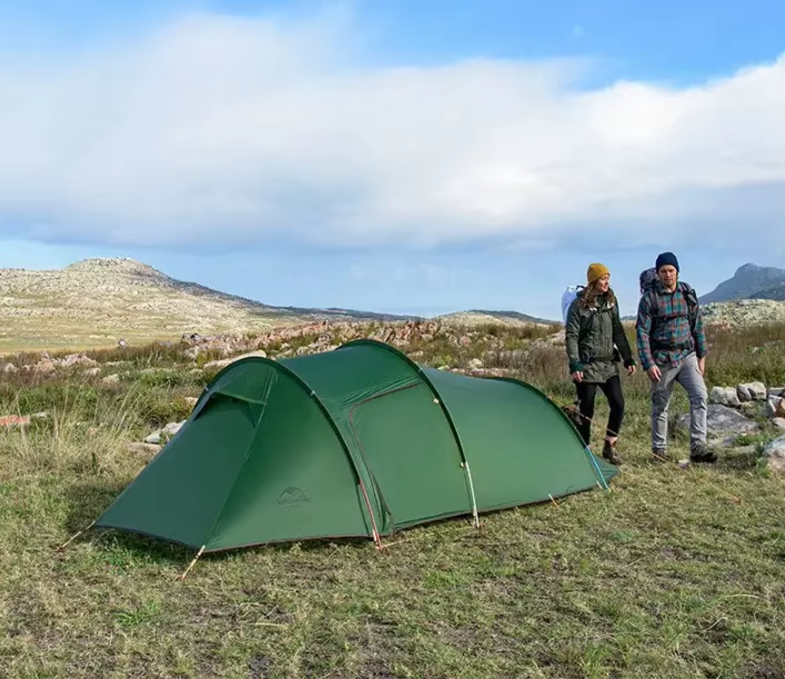 Naturehike Opalus 4-Säsongstält – Ultralätt Tunneltält för 2–3 Personer (20D Silikon, Komplett Set)