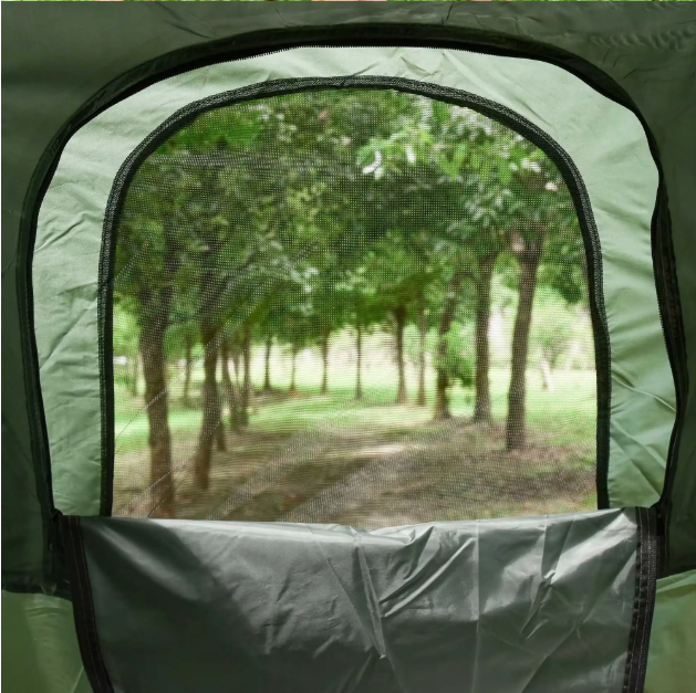 4-i-1 Campingset med Tält, Fältsäng, Madrass & Sovsäck
