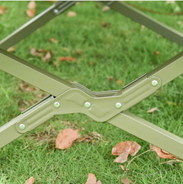 4-i-1 Campingset med Tält, Fältsäng, Madrass & Sovsäck – Komplett Kit för Soloäventyr