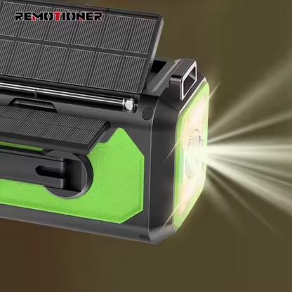 Nödradio med Handvev & Solpanel 12.000 mAh