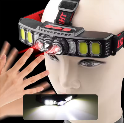 Pannlampa med USB-laddning