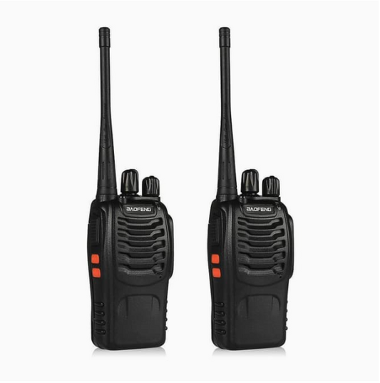 BAOFENG Walkie Talkie (2-pack, upp till 10 km räckvidd)