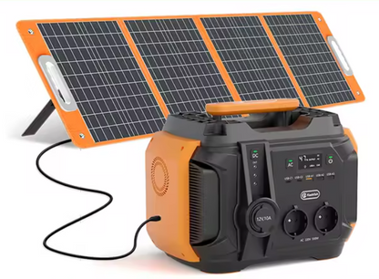 Solgenerator 540Wh – Komplett Kit med Power Station & 100W Solpanel