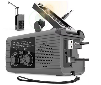 Solradio med Vev, Ficklampa & SOS – Din livlina vid strömavbrott