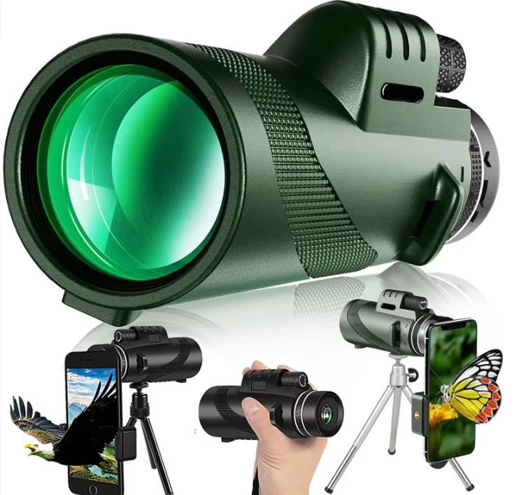 80×100 HD Monokulär Kikare