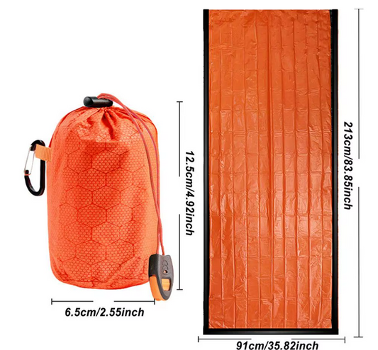 Nödsovsäck 1 pers- Vindtät, & Värmereflekterande