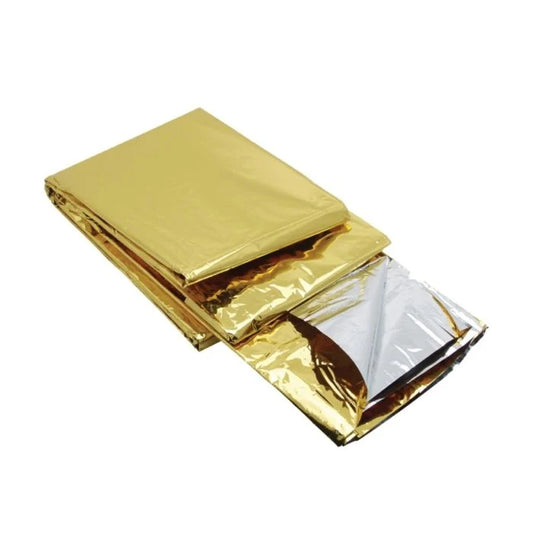 Nöd- & Räddningsfilt i Guld/Silver 210 cm