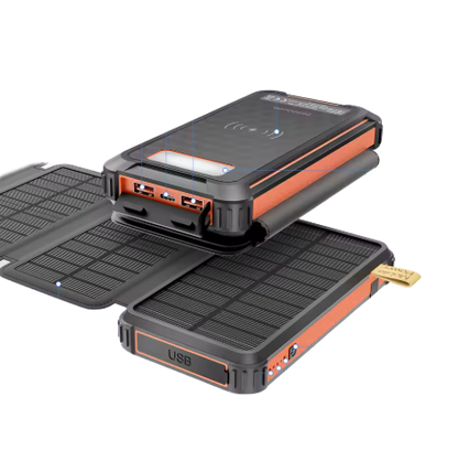 Snabbladdning med solceller 26800mAh